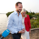 A last meeting with the press before the journey back to Norway. Photo: Lise Åserud, NTB scanpix